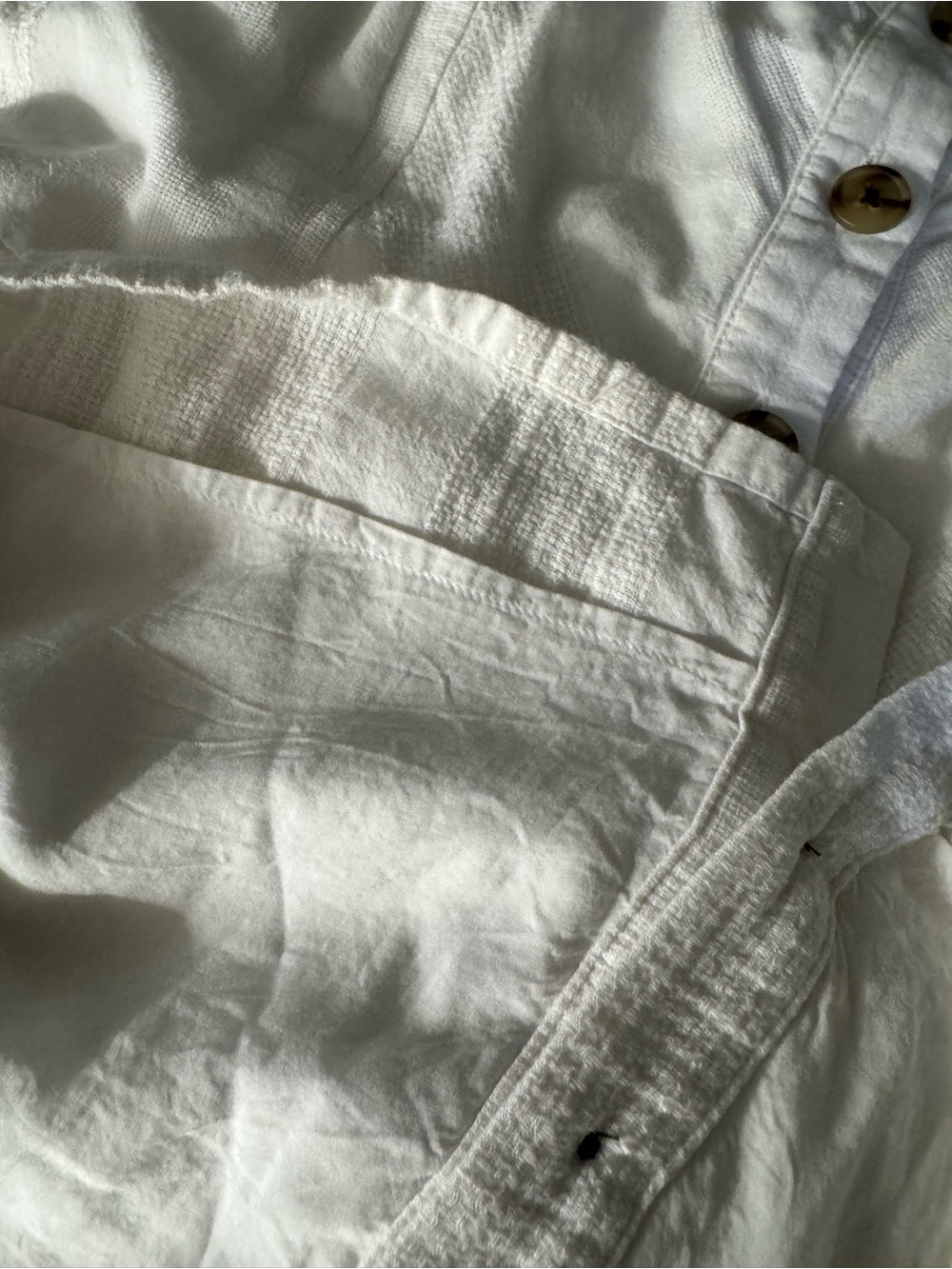 Universal Thread White Textured Button Front Sundress - Picture 12 of 14